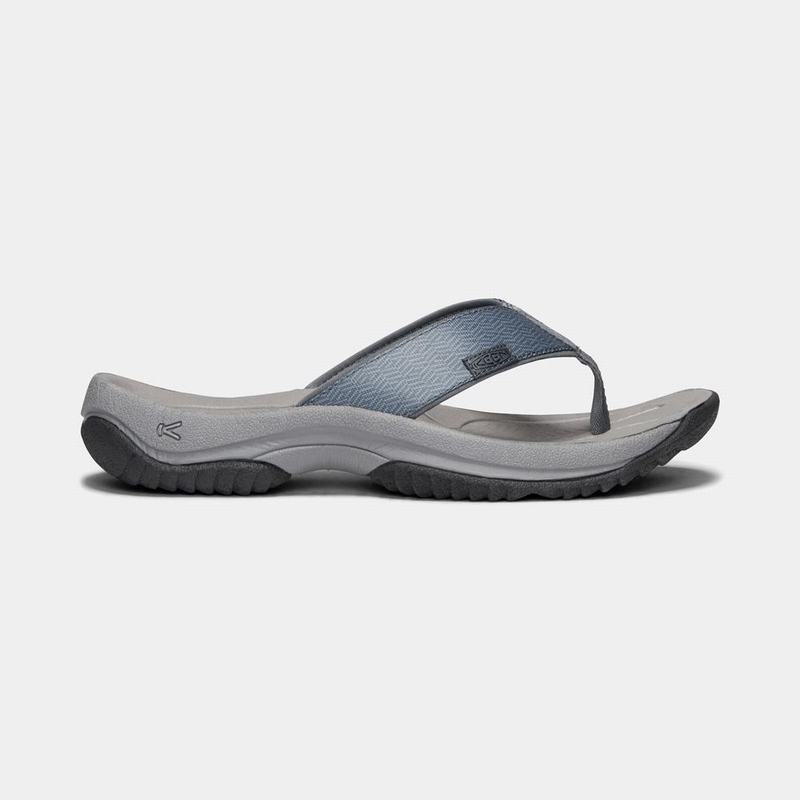 Keen Kona Flip II Mens Flip Flops Blue/Grey Stockists NZ (6720-SWRNP)